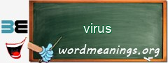 WordMeaning blackboard for virus